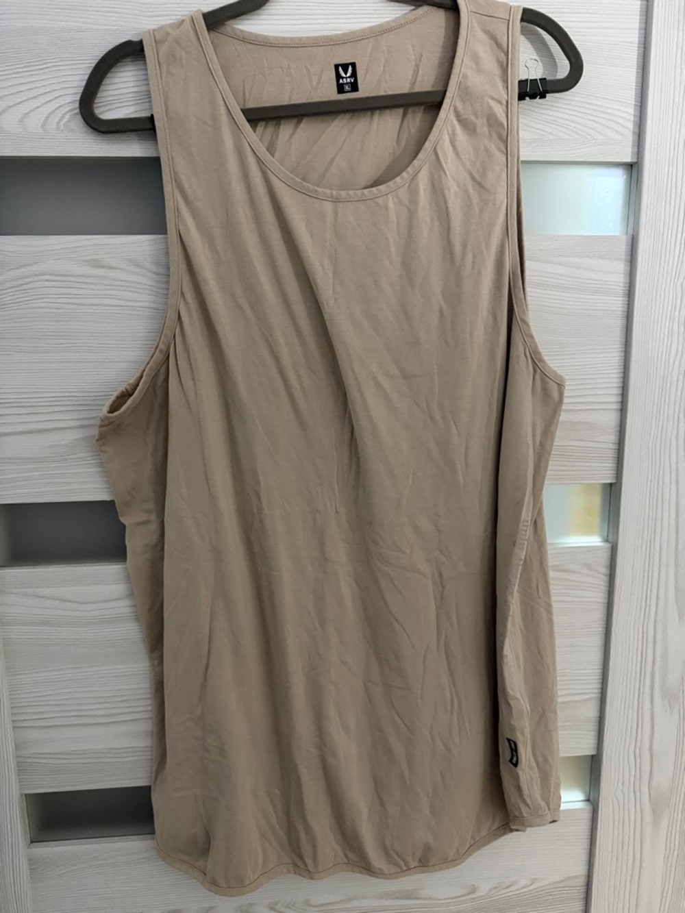 ASRV Men's Tank Top in Beige